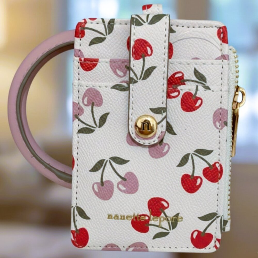 Cherry Wallet Wristlet Keychain 💕